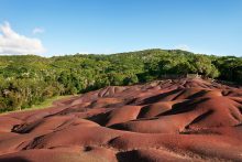 The Seven Coloured Earth op Mauritius is een bijzonder natuurfenomeen